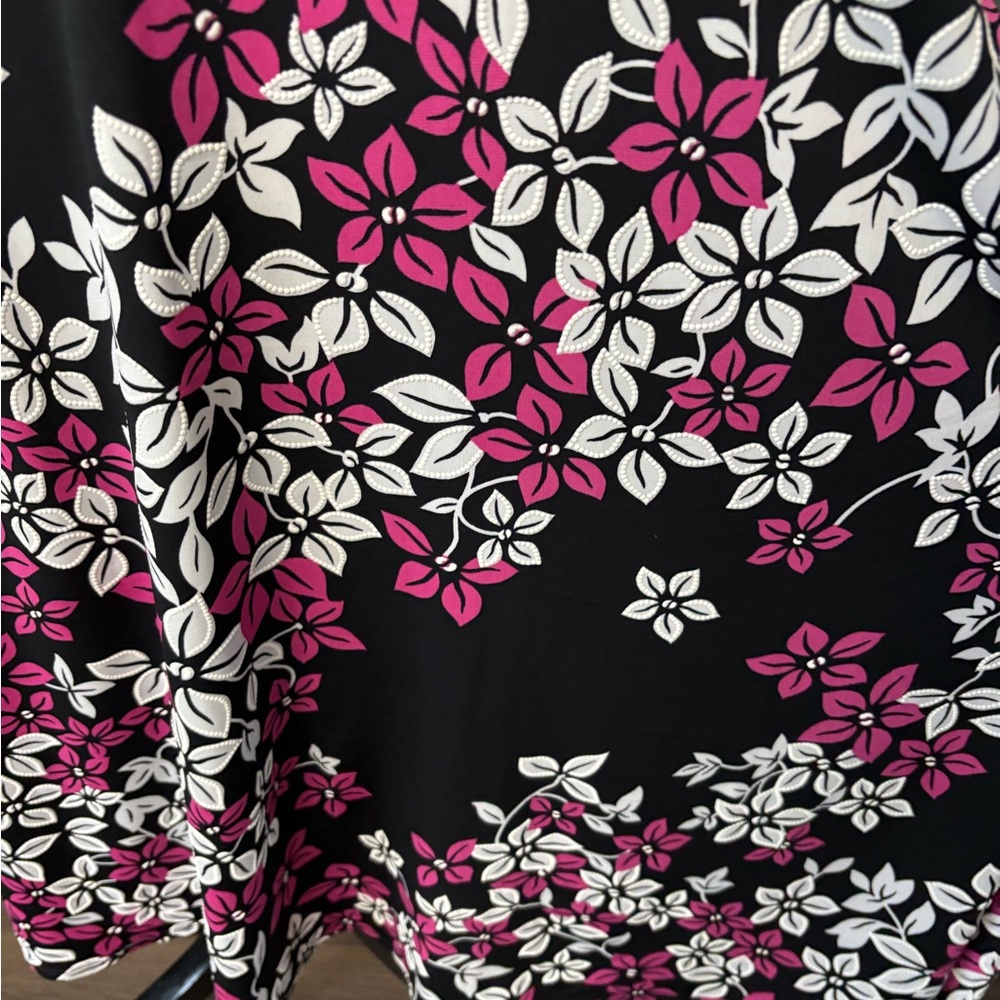 Cheeta B Floral Black and Pink Dress - Picture 8 of 8